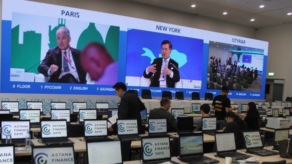 3-5 июль кунлари Astana Finance Days тадбирлари доирасида иштирокчилар Astana Hub халқаро технопаркидаги имкониятлар билан танишмоқдалар. (Айдар Ашимов)