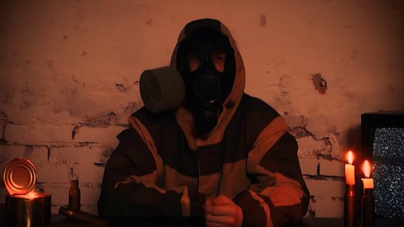 8 сентябрь куни чоп этилган «арзон» видеолавҳада ниқоб таққан бошловчи Карвонсарой нашри фаолиятини қоралашга уринган. YouTube фойдаланувчилари эса уни Россия ташвиқотчиси дея мазах қилганлар. (Файл)