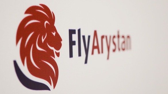 «Air Astana» матбуот марказида ўтган тақдимотда янги «FlyArystan» авиакомпаниясининг логотипи намойиш этилди, 7 ноябрь. (Air Astana)