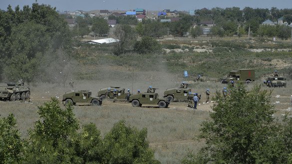 «Дашт бургути - 19» халқаро тактик тинчликпарварлик машқлари Олмаота вилоятининг «Илийский» ҳарбий ўқув полигонида ўтказилди. (Қозоғистон мудофаа вазирлиги)
