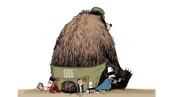 КХШТ «иттифоқи» билан боғлиқ воқеликни акс эттирувчи сурат.