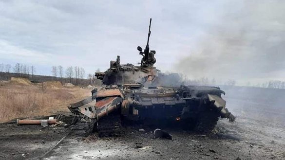 Брошенный российский военный автомобиль. Киевская область, 1 марта. [Генштаб ВС Украины]